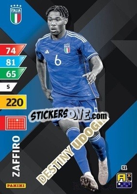 Sticker Destiny Udogie - Azzurri 2024. Adrenalyn XL
 n. 51 - Panini