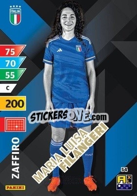 Sticker Maria Luisa Filangeri - Azzurri 2024. Adrenalyn XL
 n. 54 - Panini