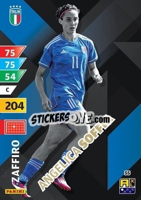 Sticker Angelica Soffia - Azzurri 2024. Adrenalyn XL
 n. 55 - Panini