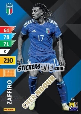 Sticker Cher Ndour - Azzurri 2024. Adrenalyn XL
 n. 59 - Panini