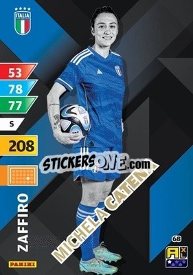 Cromo Michela Catena - Azzurri 2024. Adrenalyn XL
 n. 68 - Panini