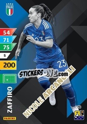 Sticker Nicole Arcangeli - Azzurri 2024. Adrenalyn XL
 n. 78 - Panini