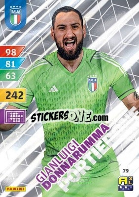 Sticker Gianluigi Donnarumma - Azzurri 2024. Adrenalyn XL
 n. 79 - Panini