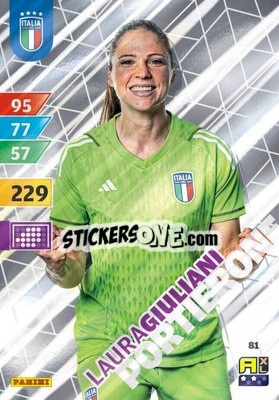 Sticker Laura Giuliani - Azzurri 2024. Adrenalyn XL
 n. 81 - Panini