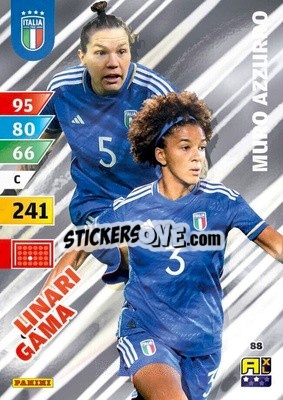 Sticker Gama / Linari - Azzurri 2024. Adrenalyn XL
 n. 88 - Panini