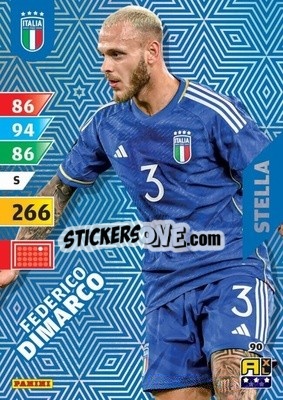 Sticker Federico Dimarco - Azzurri 2024. Adrenalyn XL
 n. 90 - Panini