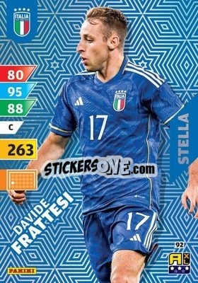 Sticker Davide Frattesi - Azzurri 2024. Adrenalyn XL
 n. 92 - Panini