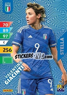 Sticker Valentina Giacinti - Azzurri 2024. Adrenalyn XL
 n. 98 - Panini