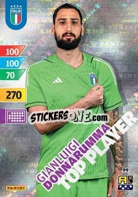Sticker Gianluigi Donnarumma - Azzurri 2024. Adrenalyn XL
 n. 99 - Panini