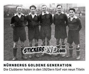Sticker Nürnbergs Goldene Generation - 11 Freunde - Fussball Klassiker n. 5 - Juststickit