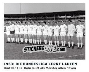 Sticker 1963: die Bundesliga lernt laufen - 11 Freunde - Fussball Klassiker n. 7 - Juststickit