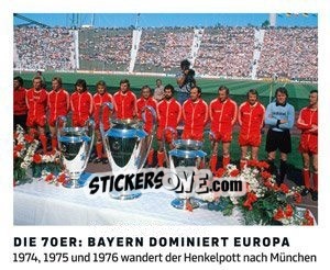 Sticker Die 70Er: Bayern Dominiert Europa - 11 Freunde - Fussball Klassiker n. 9 - Juststickit