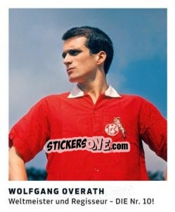 Sticker Wolfgang Overath - 11 Freunde - Fussball Klassiker - Juststickit