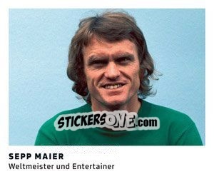 Sticker Sepp Maier - 11 Freunde - Fussball Klassiker - Juststickit