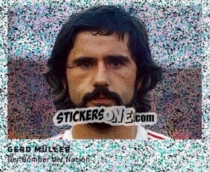 Sticker Gerd Müller - 11 Freunde - Fussball Klassiker - Juststickit