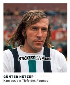 Sticker Günter Netzer - 11 Freunde - Fussball Klassiker - Juststickit