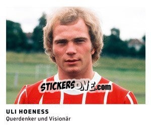 Sticker Uli Hoeness - 11 Freunde - Fussball Klassiker - Juststickit