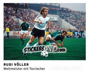 Cromo Rudi Völler - 11 Freunde - Fussball Klassiker - Juststickit