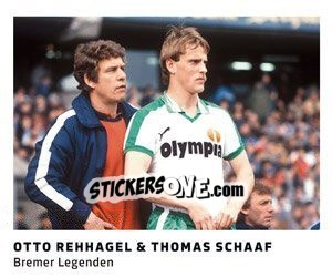 Sticker Otto Rehhagel / Thomas Schaaf - 11 Freunde - Fussball Klassiker - Juststickit