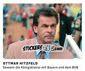 Sticker Ottmar Hitzfeld - 11 Freunde - Fussball Klassiker - Juststickit