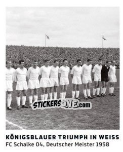 Sticker Königsblauer Triumph in Weiss - 11 Freunde - Fussball Klassiker - Juststickit