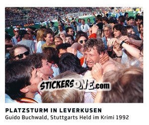 Sticker Platzsturm in Leverkusen