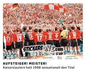Sticker Aufsteiger! Meister! - 11 Freunde - Fussball Klassiker n. 49 - Juststickit