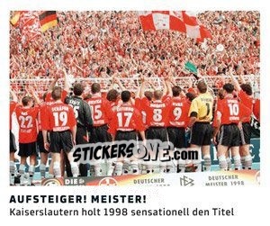 Cromo Aufsteiger! Meister! - 11 Freunde - Fussball Klassiker - Juststickit