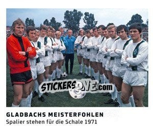 Sticker Gladbachs Meisterfohlen - 11 Freunde - Fussball Klassiker - Juststickit