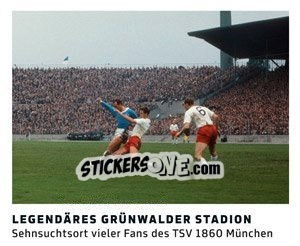 Sticker Legendäres Grünwalder Stadion - 11 Freunde - Fussball Klassiker n. 59 - Juststickit