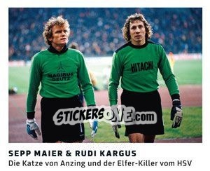 Sticker Sepp Maier / Rudi Kargus - 11 Freunde - Fussball Klassiker - Juststickit