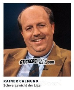 Cromo Rainer Calmund - 11 Freunde - Fussball Klassiker - Juststickit