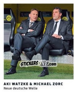 Sticker Aki Watzke / Michael Zorc - 11 Freunde - Fussball Klassiker n. 97 - Juststickit