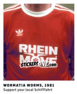 Sticker Wormatia Worms, 1981 - 11 Freunde - Fussball Klassiker - Juststickit