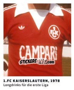 Figurina 1.FC Kaiserslautern, 1978 - 11 Freunde - Fussball Klassiker - Juststickit