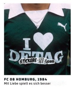 Cromo FC 08 Homburg, 1984 - 11 Freunde - Fussball Klassiker - Juststickit