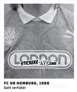 Sticker FC 08 Homburg, 1988 - 11 Freunde - Fussball Klassiker - Juststickit