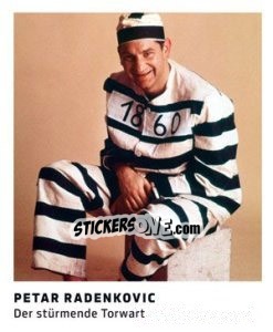 Sticker Petar Radenkovic - 11 Freunde - Fussball Klassiker - Juststickit