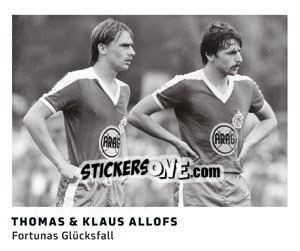 Figurina Thomas / Klaus Allofs - 11 Freunde - Fussball Klassiker n. 123 - Juststickit