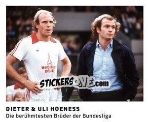 Sticker Dieter / Uli Hoeness - 11 Freunde - Fussball Klassiker n. 124 - Juststickit