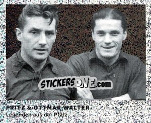Sticker Fritz / Otmar Walter - 11 Freunde - Fussball Klassiker n. 129 - Juststickit