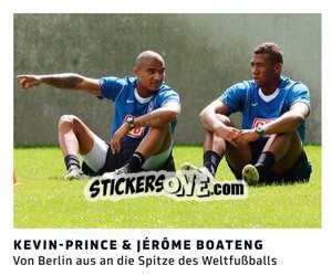 Cromo Kevin-Prince / Jerome Boateng - 11 Freunde - Fussball Klassiker n. 134 - Juststickit