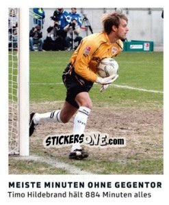 Sticker Meiste Minuten ohne Gegentor - 11 Freunde - Fussball Klassiker - Juststickit