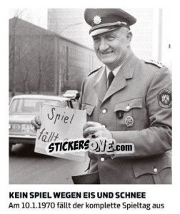 Sticker Kein Spiel wegen Eis und Schnee