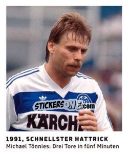 Figurina 1991, Schnellster Hattrick - 11 Freunde - Fussball Klassiker - Juststickit