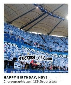 Figurina Happy Birthday, HSV! - 11 Freunde - Fussball Klassiker - Juststickit