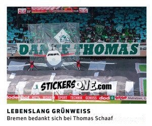 Sticker Lebenslang Grünweiss - 11 Freunde - Fussball Klassiker - Juststickit