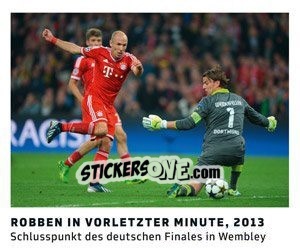 Cromo Robben in vorletzter Minute, 2013 - 11 Freunde - Fussball Klassiker - Juststickit