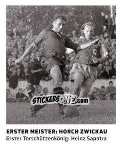 Cromo Erster Meister: Horch Zwickau - 11 Freunde - Fussball Klassiker - Juststickit