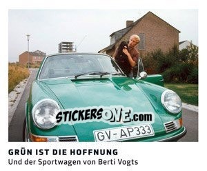 Sticker Grün Ist Die Hoffnung (Berti Vogts)